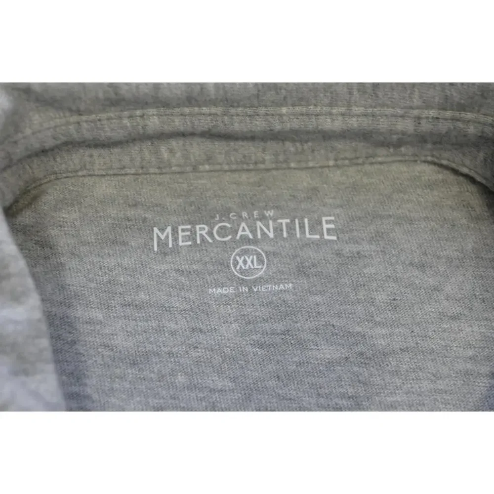 J Crew Mercantile Polo Gray Short‎ Sleeve Casual Prep Mens Size 2XL XXL